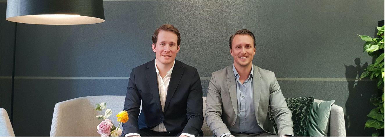 Björn Granberg och Carl Martinsson, grundare av SkimSafe